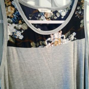 Womans Top Western Floral Design FINAL SALE ITEM